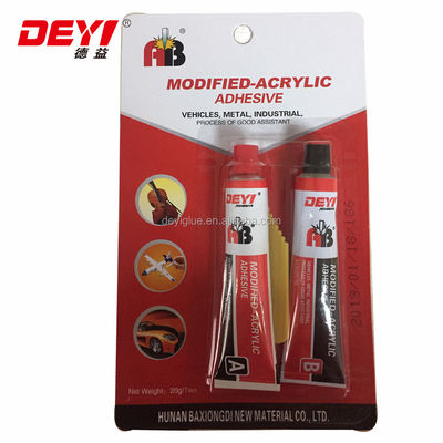 Kekuatan tinggi AB Adhesive Epoxy Steel Ketahanan suhu -60 hingga 100 5 Min Waktu penyembuhan