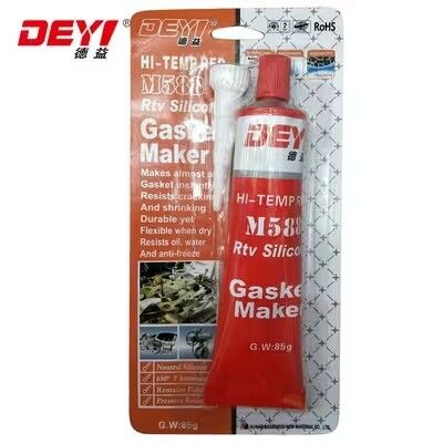 Merah RTV Suhu Tinggi Silikon Gasket Maker
