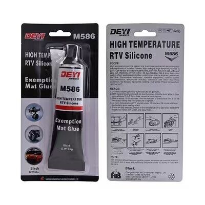 Black RTV Silicone Sealant Adhesive Gasket Maker Temp Tinggi Untuk Peralatan Industri