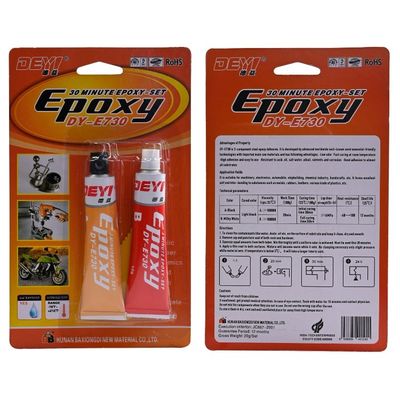30 Menit Perekat Epoxy cepat untuk logam dan tahan lama 12 bulan