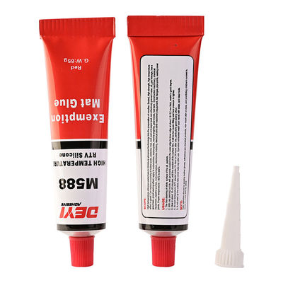 M588 Pembuat Gasket RTV Neutral Suhu Tinggi Dalam Merah Untuk Penyegelan Industri