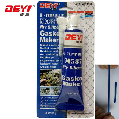 230-391-5 RTV Biru Pembuat Gasket Silikon Untuk Mekanisme Flange Dan Tutup Plat Sealing