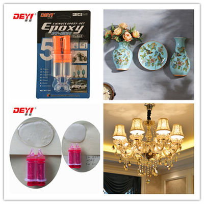 5-Minute Curing Crystal Epoxy Resin Adhesive ISO9001 Sertifikasi dan Transparan Finish