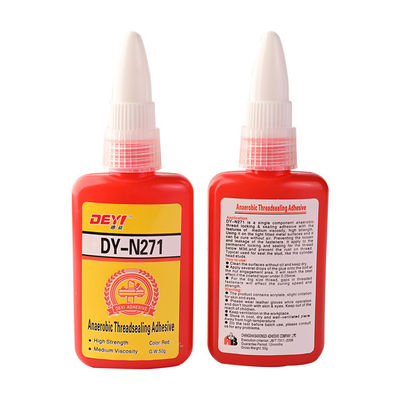 Threadlocker Pegang Anaerobik Kekuatan Tinggi Merah Untuk Pemasangan Industri
