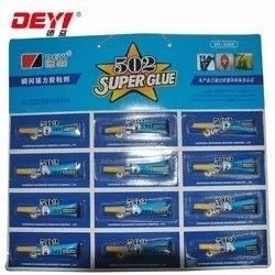 12pcs 3g 502 Super Glue Kekuatan Industri Perekat Untuk Berbagai Permukaan