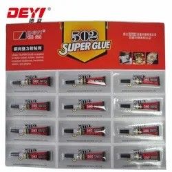 12pcs 3g 502 Super Glue Kekuatan Industri Perekat Untuk Berbagai Permukaan