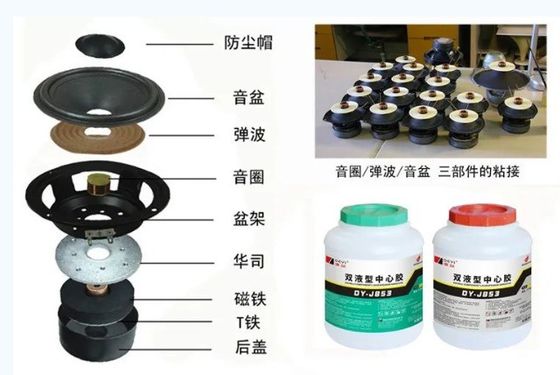 Perekat Akrilik Komponen Ganda Loudspeaker Adhesive Dengan Viskositas 3000-9000cps