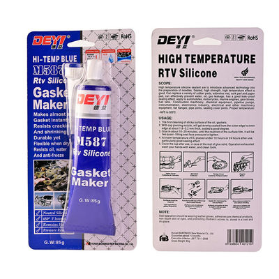 85g RTV Silicone Gasket Adhesive For Tube Pack Asam Biru Sealant 12 Bulan Masa Pelayaran