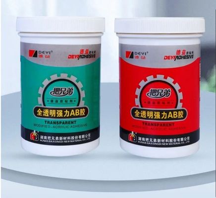 Akrilik Bahan Utama Kristal Bening AB Perekat Klip Untuk Adhesif Kuat Untuk PVC