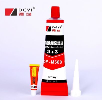 Black Paste In Tube RTV Silicone Gasket Maker Untuk Meter Silicone Sealant Adhesive