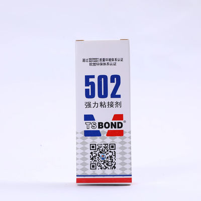 Instant Adhesion Solutions Clear 502 Super Glue ISO SGS ROHS MSDS Sertifikasi Perekat