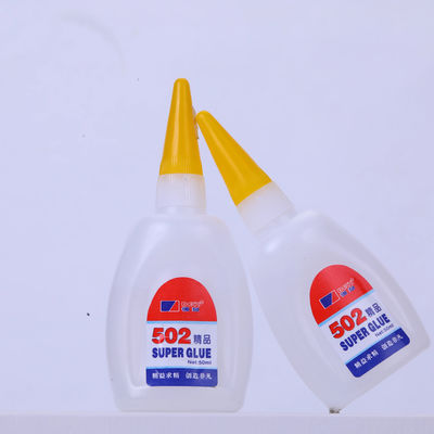 Instant Adhesion Solutions Clear 502 Super Glue ISO SGS ROHS MSDS Sertifikasi Perekat
