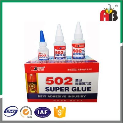 Instant Adhesion Solutions Clear 502 Super Glue ISO SGS ROHS MSDS Sertifikasi Perekat