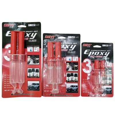 Konstruksi Dua Bagian Epoxy Resin Lem Untuk Mesin Dan Injeksi Paste transparan