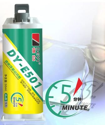 Ketahanan panas yang tinggi Perekat resin epoksi bening 5 menit Waktu pengerasan cepat untuk industri