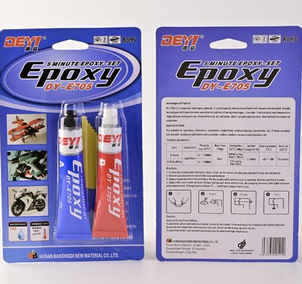 DEYI-E705 Waktu Pengeringan 3 Jam 5kg Perekat Epoksi Struktural Tahan Suhu Tinggi Lem AB