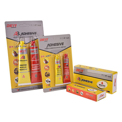 Lem DEYI J37 Lem Akrilik AB yang Dimodifikasi untuk Memperbaiki Barang-barang Kebutuhan Sehari-hari dengan Ketahanan Benturan dan Suhu Tinggi (-60~+100°C)
