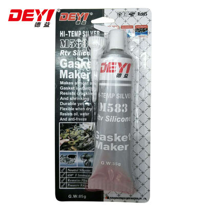 High Temperature 343°C (650F) Silicone Sealant - Corrosion Resistant RTV Gasket Maker with Quick Curing 15-20 Minutes