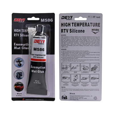 85g Black Acid Resistant Silicone Sealant Gasket Maker dengan ketahanan suhu 320°C pada harga pabrik