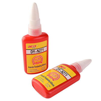 DEYI N271 Lem Merah Perekat Sekrup Kekuatan Tinggi Perekat Anaerobik Pengunci Ulir