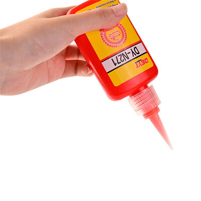 DEYI N271 Lem Merah Perekat Sekrup Kekuatan Tinggi Perekat Anaerobik Pengunci Ulir