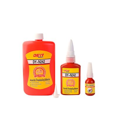 DEYI N242 Perekat Pengunci Ulir Anaerobik Kekuatan Sedang Biru untuk Mur dan Baut