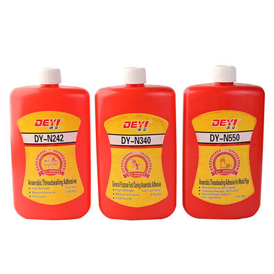 DEYI N242 Perekat Pengunci Ulir Anaerobik Kekuatan Sedang Biru untuk Mur dan Baut