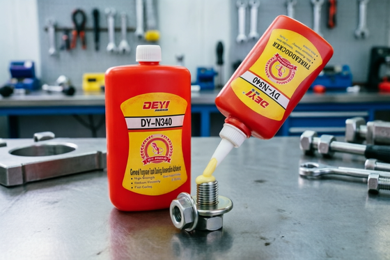 Lem Anaerobik Perekat Threadlocker Kuning Muda Dirancang untuk Memberikan Penguncian Benang yang Aman dan Anti Bocor dalam Rakitan