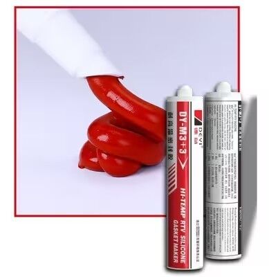 High Temp RTV Silicone Gasket Maker - Instant Cure Adhesive Sealant untuk Flanges Flat, Valves & Pumps