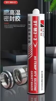High Temp RTV Silicone Gasket Maker - Instant Cure Adhesive Sealant untuk Flanges Flat, Valves & Pumps