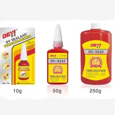 DEYI DY-N243 Threadlocker mudah dibongkar - Perekat tahan suhu tinggi & minyak untuk baja tahan karat & logam tidak aktif