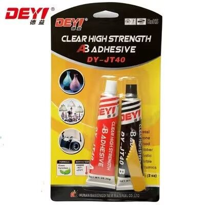 High Peel Strength Clear Epoxy AB Adhesive ♪ DY-JT40 Fast Healing Potting Glue untuk Auto & Electronics Manufacturer