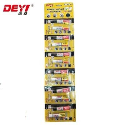 High Impact Resistance Acrylic AB Adhesive. DEYI DY-J37 Fast Solidifying Glue untuk Metal & Plastic Manufacturer.