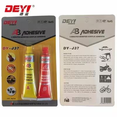 High Impact Resistance Acrylic AB Adhesive. DEYI DY-J37 Fast Solidifying Glue untuk Metal & Plastic Manufacturer.