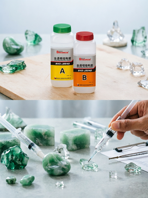 Crystal Clear AB Structural Adhesive Glue Epoxy Berkualitas Elektronik untuk perakitan peralatan