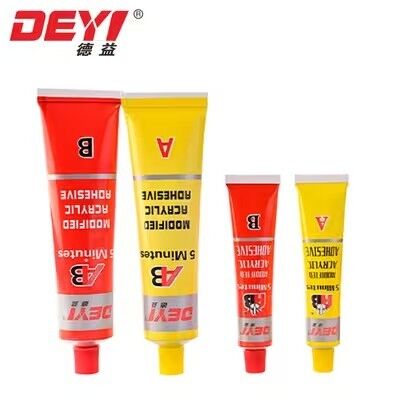 Perekat Akrilik AB Berkualitas Industri Modifikasi   3-5 Min Quick Set untuk Pengikat Konstruksi