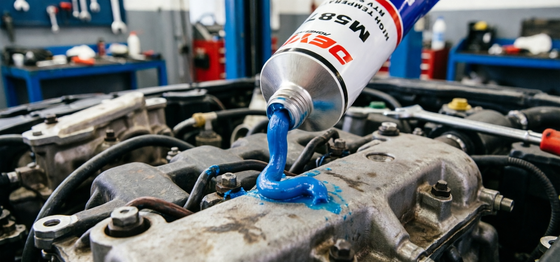 DY-M587 Neutral RTV Silicone Gasket Maker High Temp Sealant Adhesive Untuk Flange Otomotif