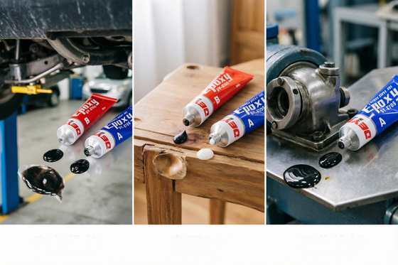 Resipi Epoxy tahan panas tinggi AB lem baja Metal Bonding Adhesive Untuk Perbaikan Mesin Industri