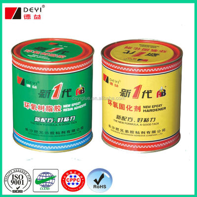 Viscosity Tinggi Dua Bagian Keramik Epoxy Resin AB Lem Thixotropic Non-Sag Marine Adhesive Untuk Perbaikan Korosi Air Garam