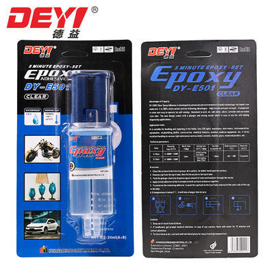 5-Minute Fast Curing Clear Injectable Epoxy AB Glue High Strength Waterproof Resin Adhesive Untuk Perbaikan Lampu LED
