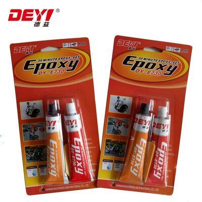 30-Minute Fast Curing Epoxy Putih/ Hitam AB Lem Perekat Kekuatan Tinggi Untuk Perbaikan Industri Logam