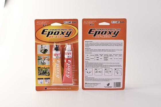 30-Minute Fast Curing Epoxy Putih/ Hitam AB Lem Perekat Kekuatan Tinggi Untuk Perbaikan Industri Logam