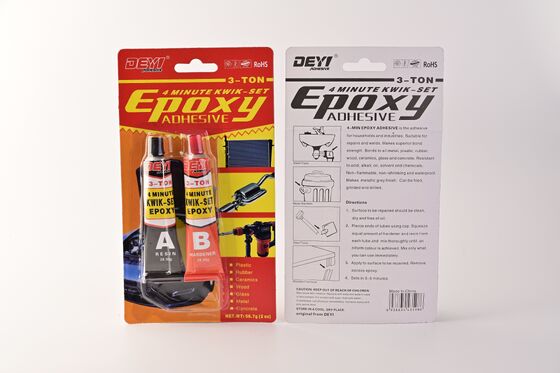 Quick-Set 4-Min 1:1 Rasio Campuran Epoxy AB Glue High Shear Strength Adhesive Untuk Perbaikan Industri Logam