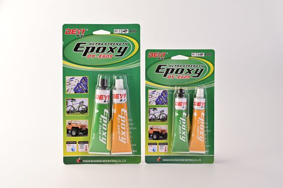 90 menit cepat mengeras dua bagian perekat epoxy kekuatan geser tinggi untuk logam industri perbaikan struktural perakitan