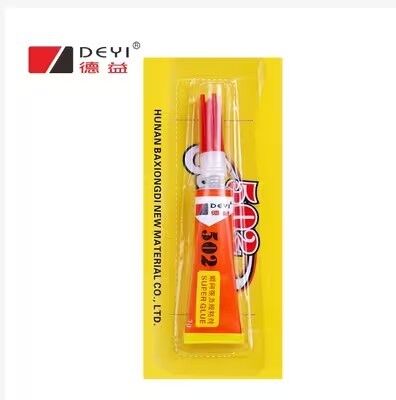 Pengeringan cepat Merah Biru 502 Super Lem Perekat yang Kuat Perekat Instan Hardware Perbaikan Lem